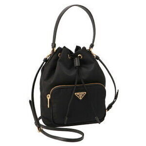 Prada Duet Nylon Shoulder Bag Black
